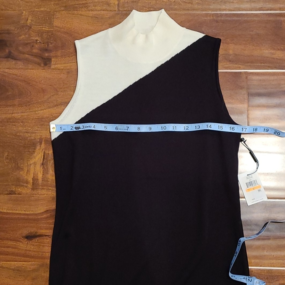 Calvin Klein Colorblock mockneck Top - Picture 5 of 7